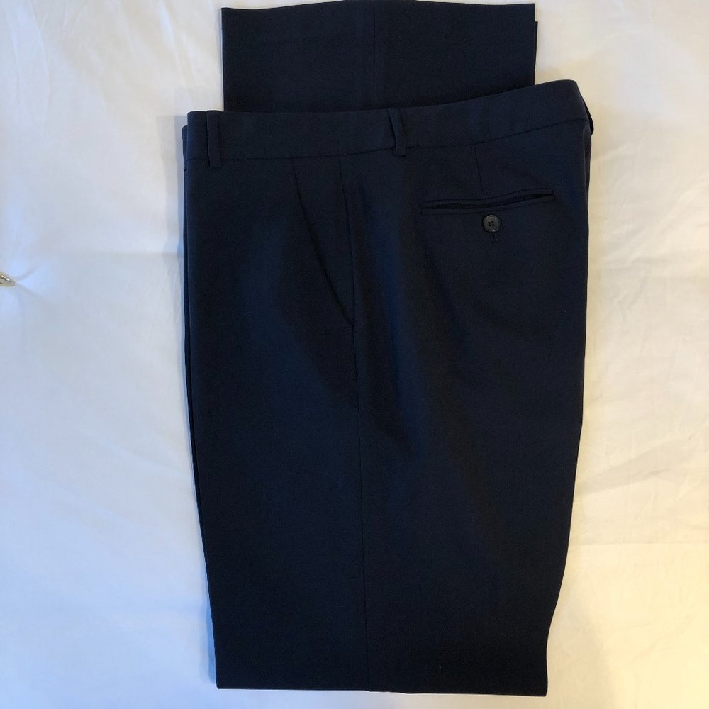 THEORY Max C Black Wool Slacks Trouser Pants